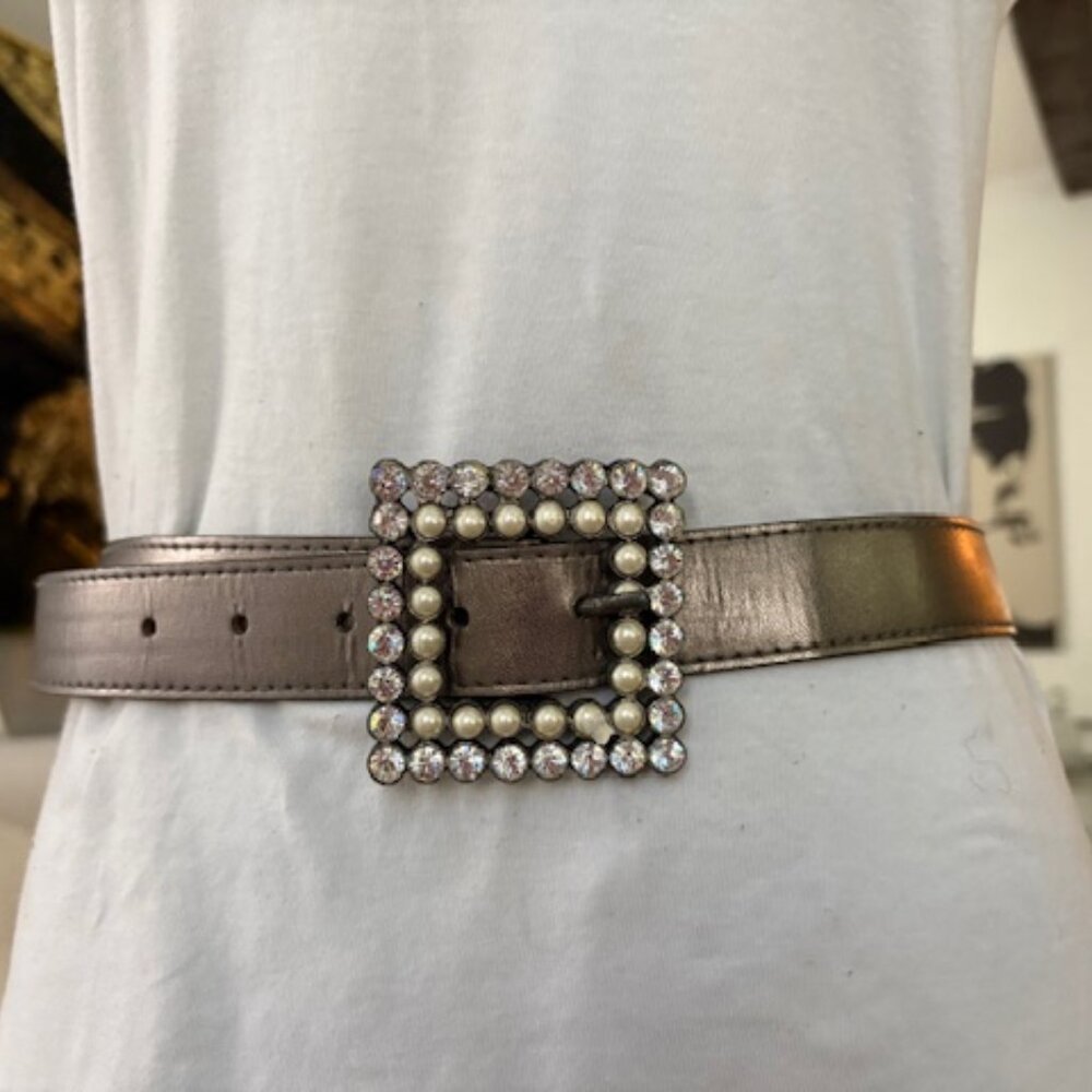 Leather embellished Belt